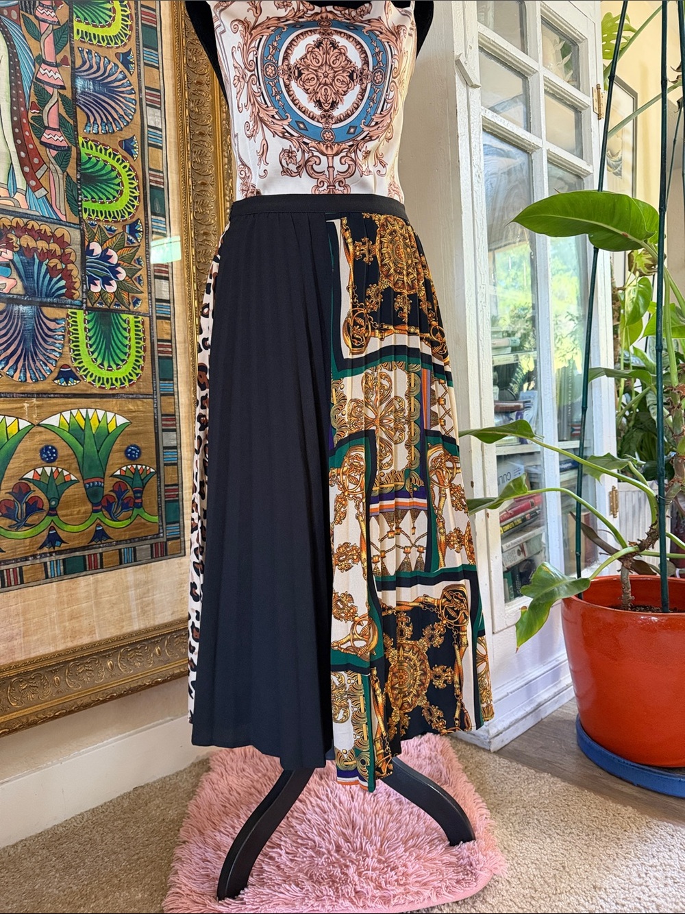 skirt 2x (multi pattern and wrap around skirt)